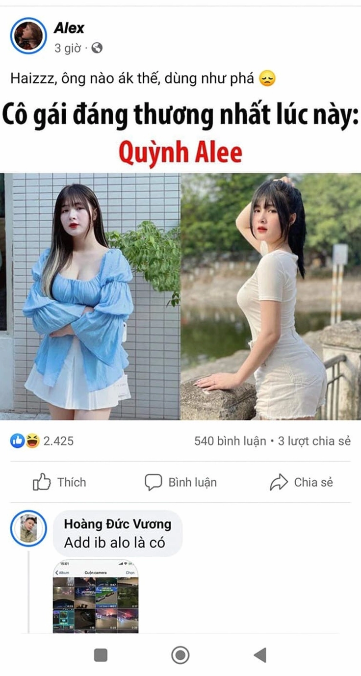 Quỳnh Alee cận cảnh khuôn mặt