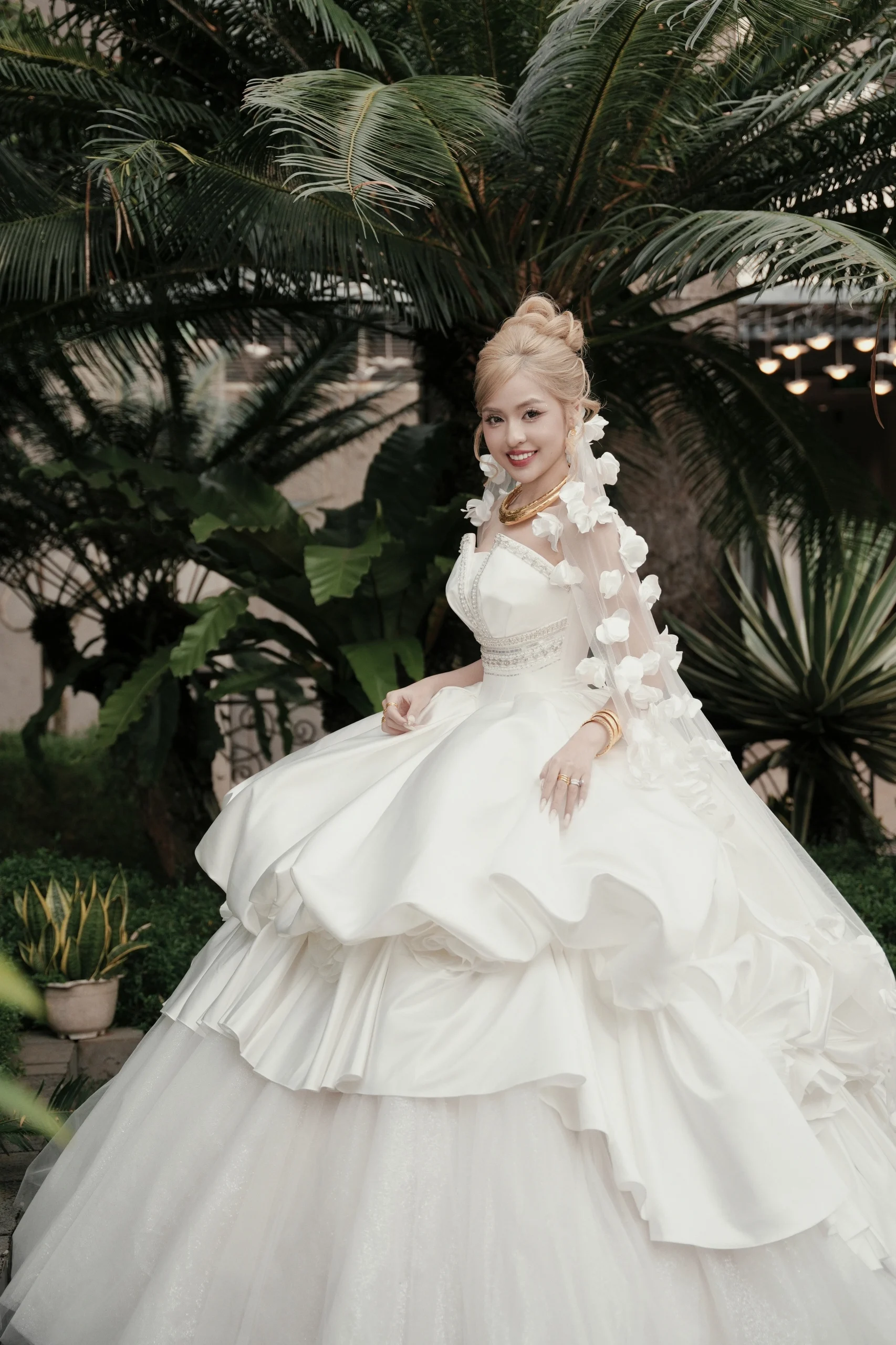 Trần Thanh Tâm thần thái đám cưới