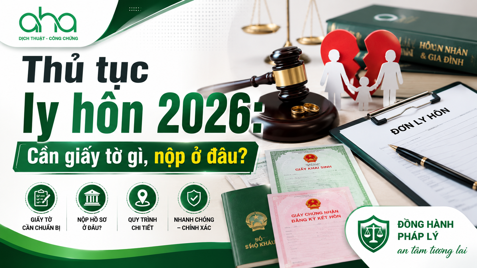 Thủ tục ly hôn 2026: Cần giấy tờ gì, nộp ở đâu?